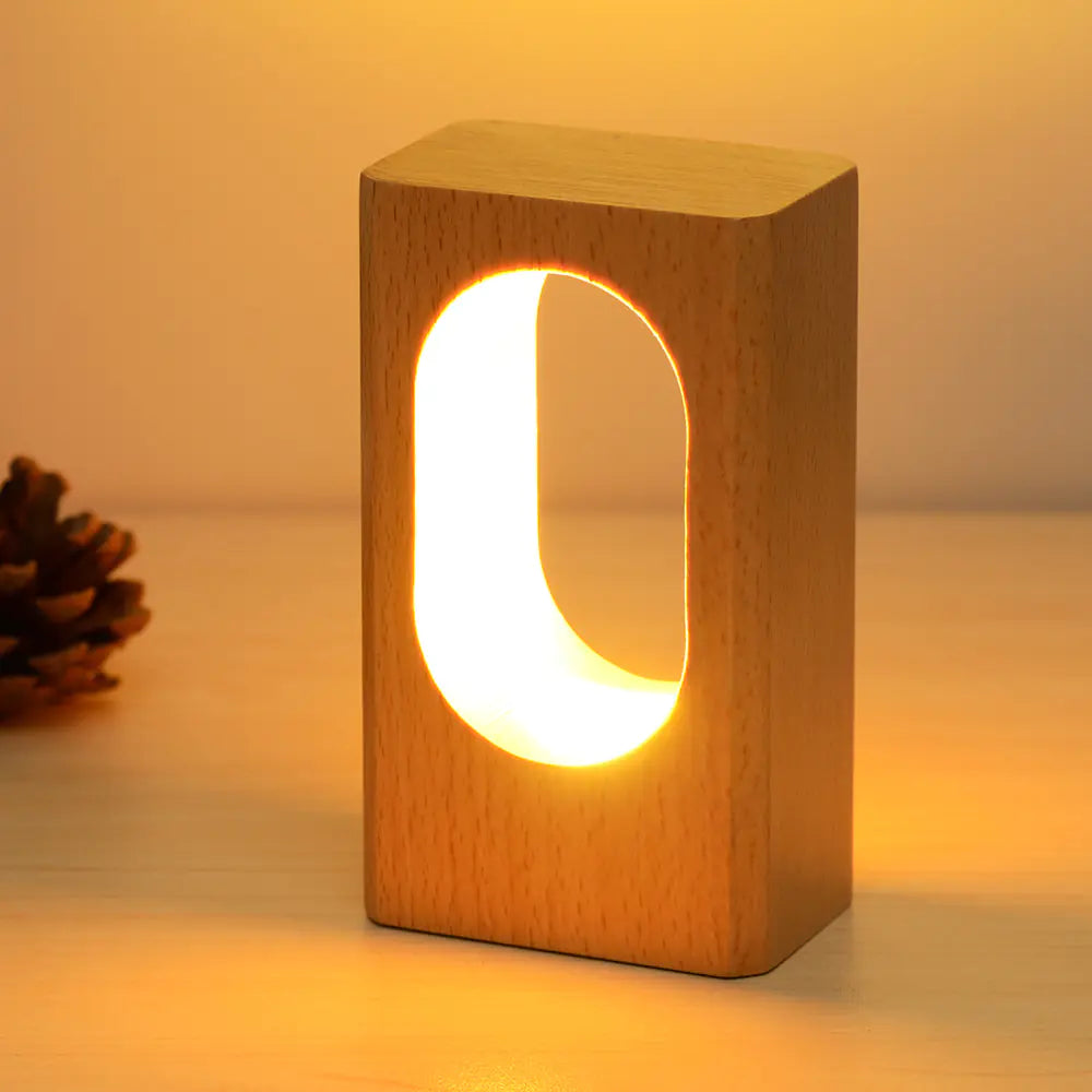Hollow Wooden Lamp
